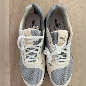 Puma Gray and White Ortholite Sneakers